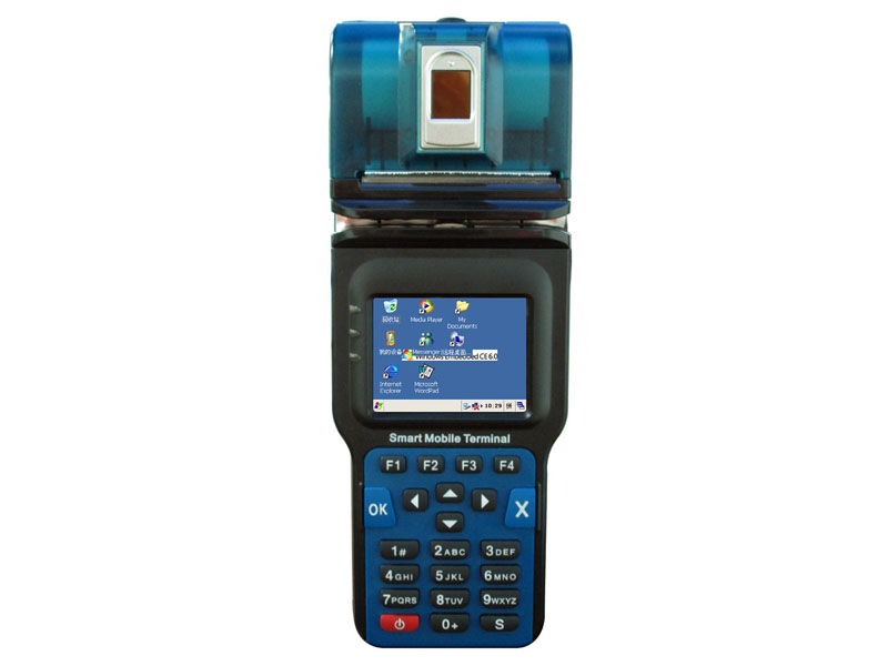 Windows OS Handheld POS PDA with GPRS Printer ID Credit Card interface