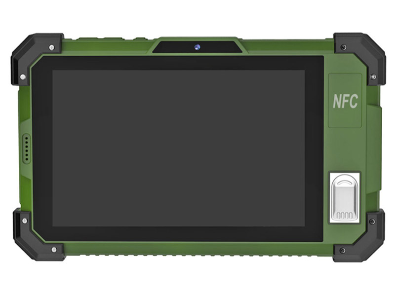 厂家直销7寸超大电池NFC指纹模块RFID条码扫描身份证模块选配三防平板电脑工业平板