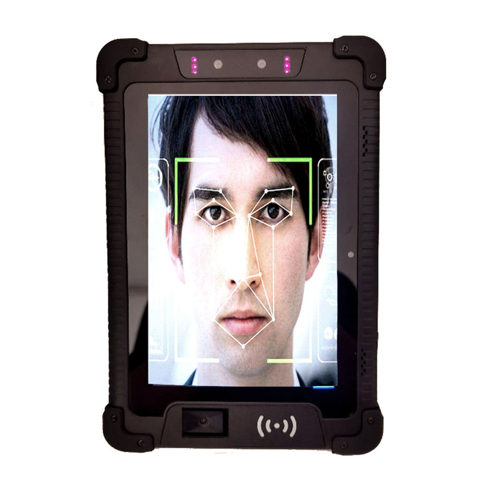 8寸安卓人脸识别计算机身份证模块人脸指纹安卓红外测温平板电脑工业计算机终端设备
