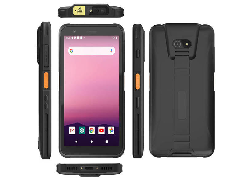 Cheapest Factory Android10.0 with GMS PDA handhelds with QC scanner/NFC/Docking station satellite ph