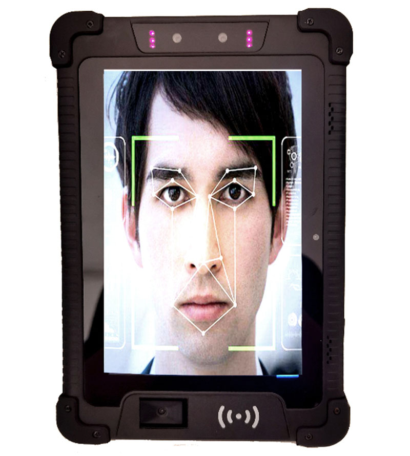 8寸三防安卓平板电脑 NFC超高频RFID二维码2D扫描人脸识别指纹身份证工业手持终端pda 厂家定制