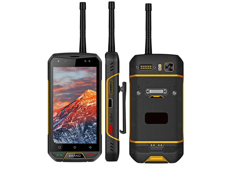 Cheapest factory 5.5 inch PTT Rugged mobile phone handheld PDA terminal NFC DMR Waikie-Talkie Rugged