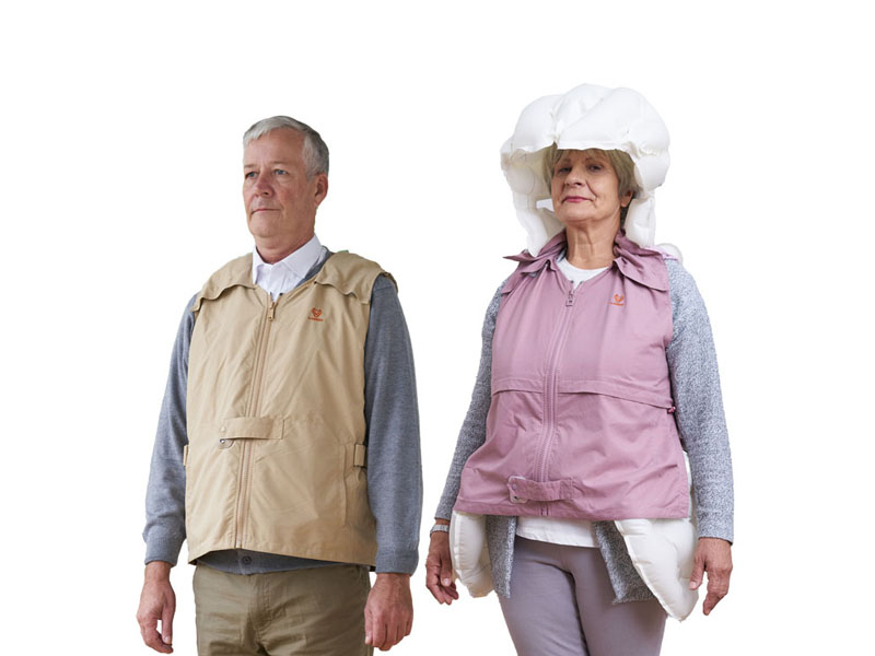 Cheapest HIDON elder people anti-fall airbag vest by mobile phones BT can connect vest protect the e