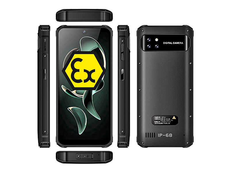   6.56寸本安防爆手机ATEX安卓9200毫安大电池工业三防智能手机煤矿石油化工PTT NFC 指纹解锁