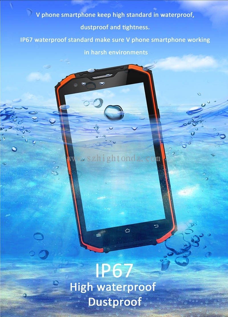 HIDON dustproof shockproof waterproof 5.5 inch IPS screen rugged smartphone 4G android 5.1 MTK6735P Quad-core