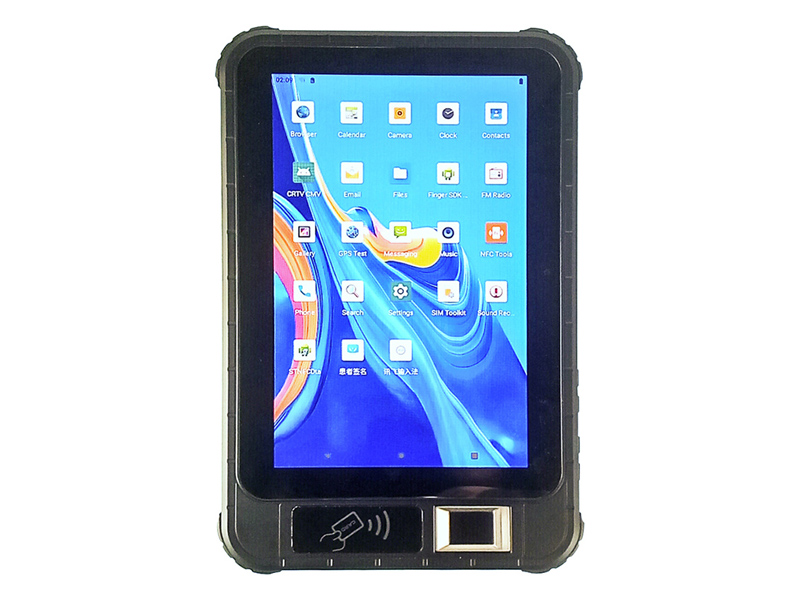 8寸安卓三防平板电脑lora wifi工业指纹条码扫描超高频低频虹膜手持pad