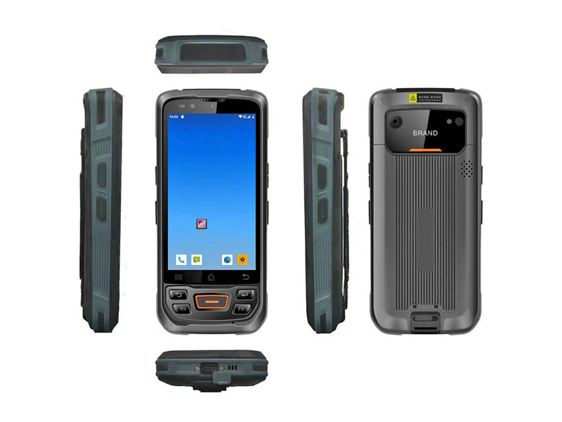 5寸安卓全网通4G三防手持终端PDA二维码扫描NFC工业指纹超高频数据采集器